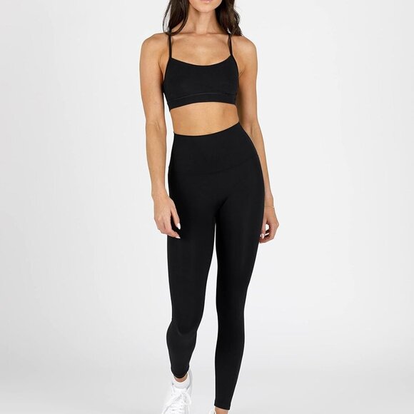 Black Racer Y Back Sports Bra - Padded, Low Impact, Soft Fabric, Medium Coverage - Picture 3 of 6